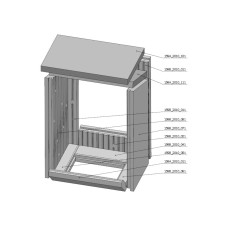 Šamotová komora komplet KV DYNAMIC B 2G 44. 55. 01 (B)  